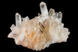 Massive, Tangerine Quartz Crystal Cluster #112833-1
